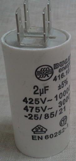 Condensatore 2 micro farad per motore elettrico