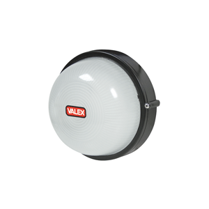 Lampada tonda da esterno in vetro ed alluminio 24 cm