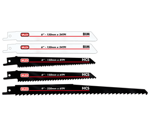 Set di 5 lame per taglio legno-metallo con sega a gattuccio