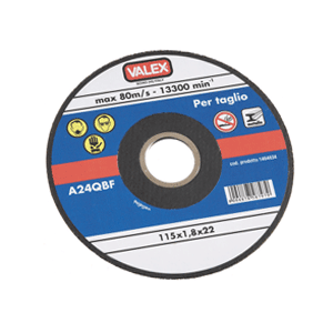 Disco da taglio diametro 125 mm a centro piano per metalli