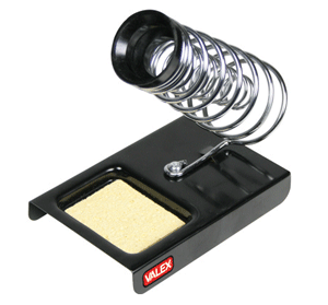 Supporto a molla per saldatori con porta-spugnetta di pulizia