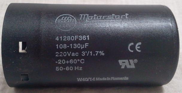 Condensatore elettrolitico 108 - 130 micro farad spunto motore